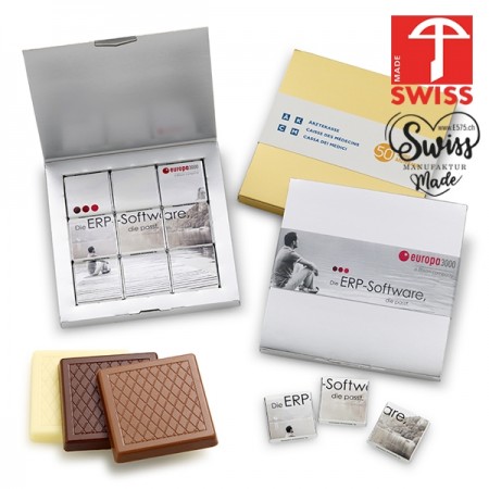 Schokolade mit Firmenlogo Schweiz