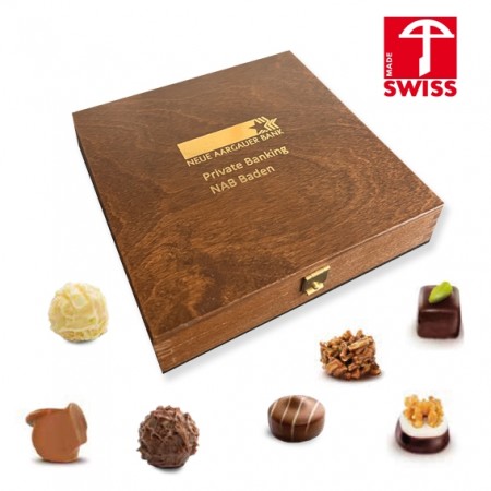 Pralinébox aus Holz