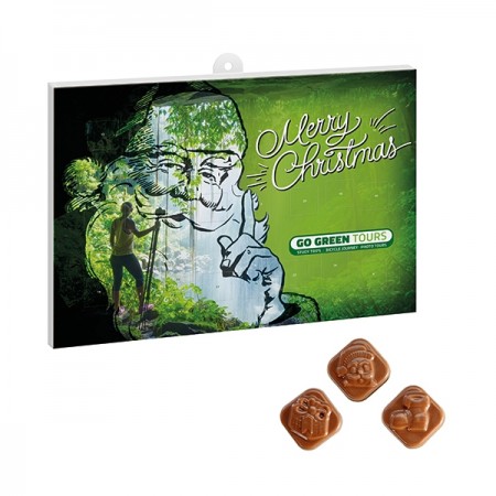Preiswerter Adventskalender mit Schokolade