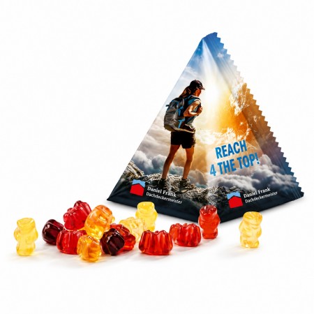 Gummibärchen im Tetraeder