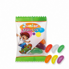 HARIBO Jelly Beans im individuell bedruckten Werbebeutel mit Skateboard-Motiv