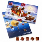 Weihnachtskalender mit Schokolade