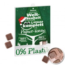 Schokoladen Adventskalender, 100% KOMPOSTIERBAR