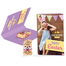 Werbekarte mit Osterhase