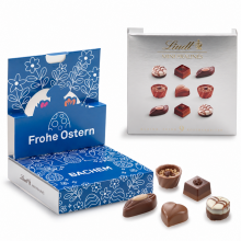 Lindt Mini Pralinés in Pop-up-Box