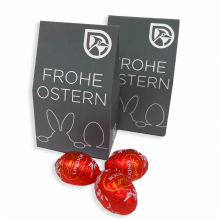 Original Lindt Ostereier als Werbegeschenk