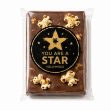 Schokolade mit Popcorn