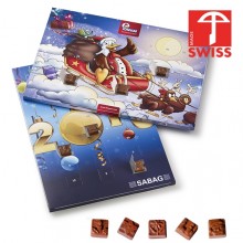 Weihnachtskalender mit Schokolade