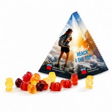 Gummibärchen im Tetraeder